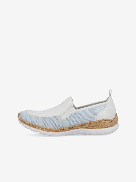 Rieker Modro-bílé dámské slip on tenisky Rieker