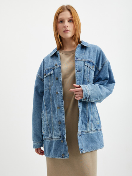 ONLY Modrá dámská oversize džínová bunda ONLY Raven