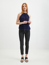 Orsay Tmavě modrý dámský krajkový top ORSAY