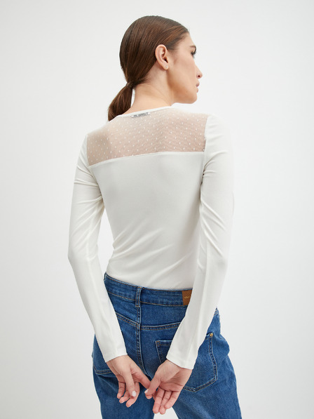 Orsay Krémové dámské body s krajkou ORSAY