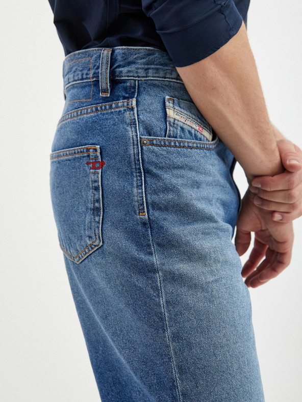 Diesel Modré pánské džínové kraťasy Diesel