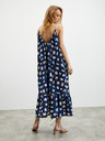 ZOOT.lab Tmavě modré dámské vzorované maxišaty s volánem ZOOT.lab Grete