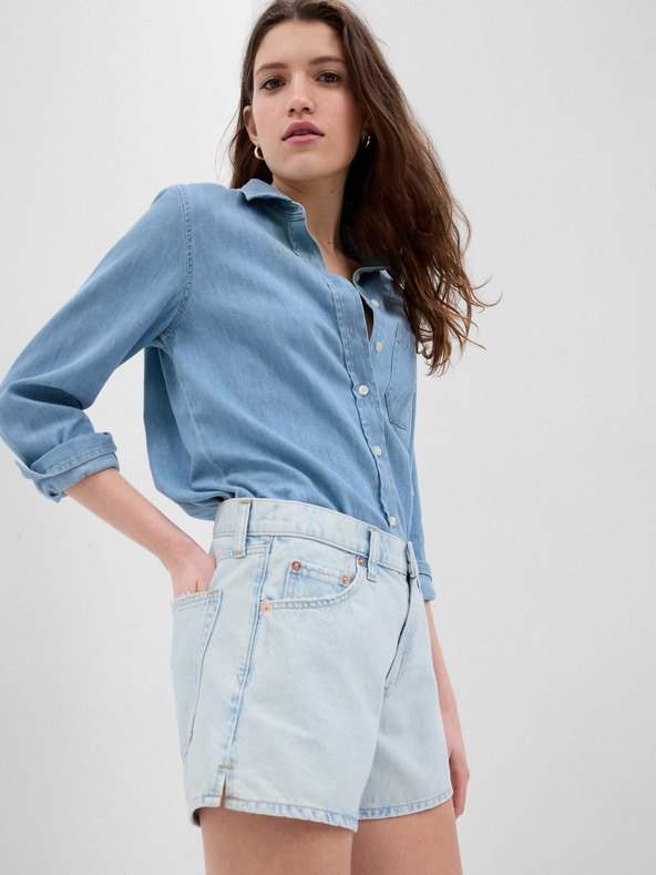 GAP Džínové kraťasy Low Rise Stride GAP