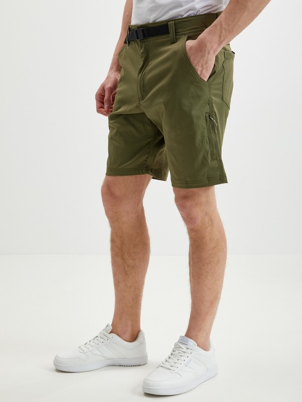 Wrangler Khaki pánské kraťasy s páskem Wrangler