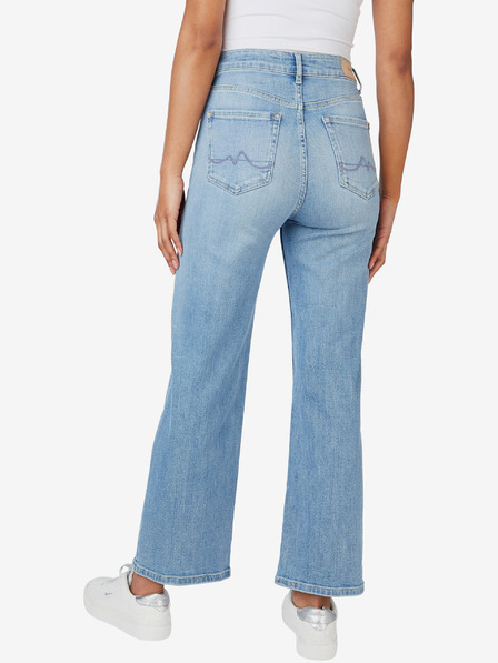 Pepe Jeans Světle modré dámské široké džíny Pepe Jeans Lexa