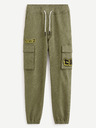 Celio Zelené pánské kalhoty Celio Dragon Ball Z