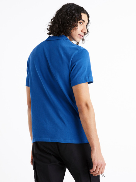 Celio Modré pánské polo tričko Celio Dechris
