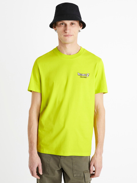 Celio Neonově žluté pánské tričko Celio Dragon Ball Z