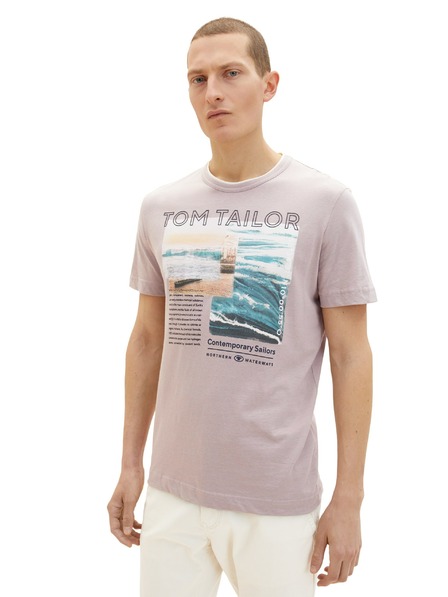 Tom Tailor Růžové pánské tričko Tom Tailor