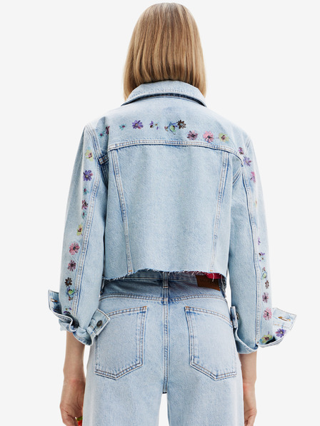 Desigual Světle modrá dámská džínová bunda Desigual Soho