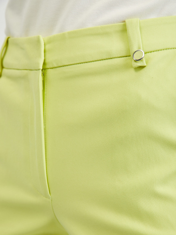 Orsay Světle zelené dámské kalhoty ORSAY