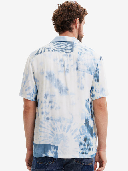 Desigual Bílá pánská vzorovaná košile Desigual Fresia