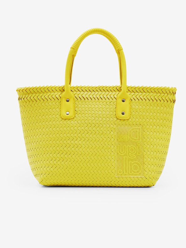 Desigual Žlutá dámská kabelka Desigual Basket Braided Zaire