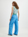 Tom Tailor Denim Modré dámské kalhoty Tom Tailor Denim