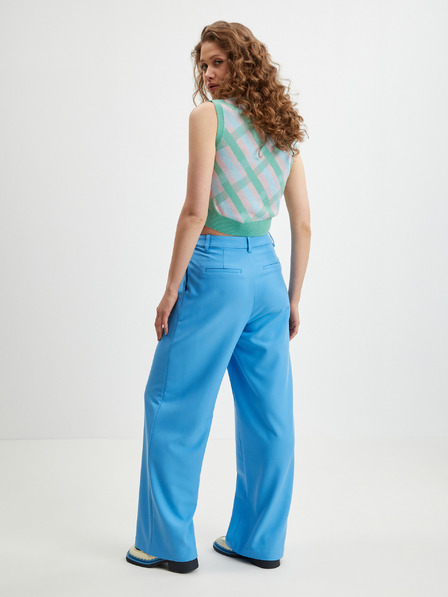 Tom Tailor Denim Modré dámské kalhoty Tom Tailor Denim
