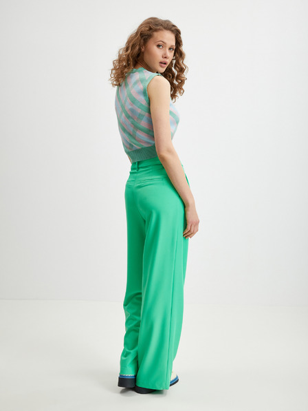 Tom Tailor Denim Zelené dámské kalhoty Tom Tailor Denim