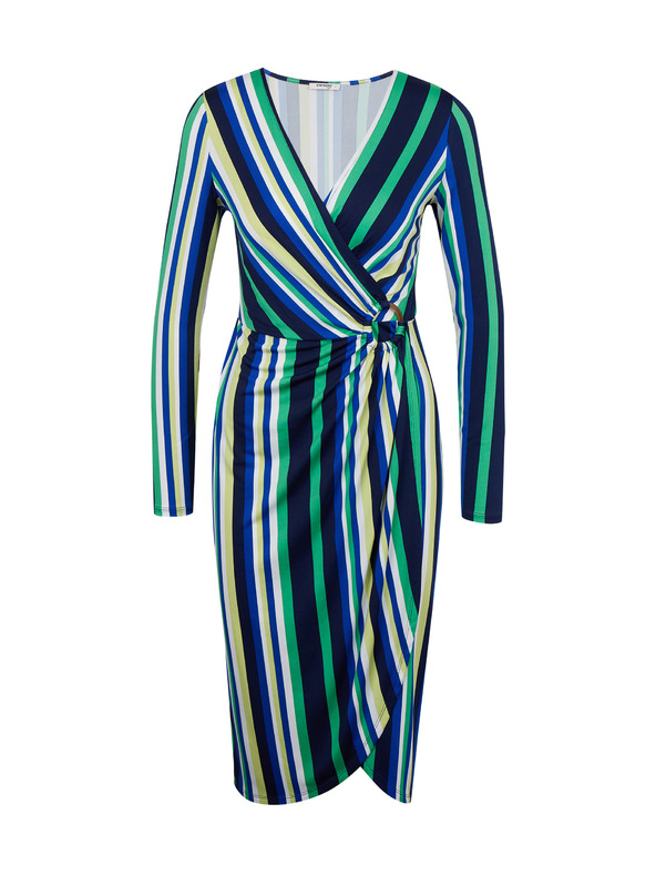 Orsay Zeleno-modré dámské pruhované šaty ORSAY