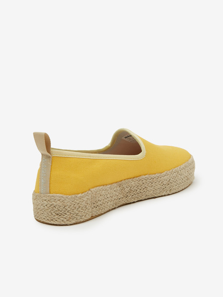 Napapijri Žluté dámské espadrilky na platformě NAPAPIJRI
