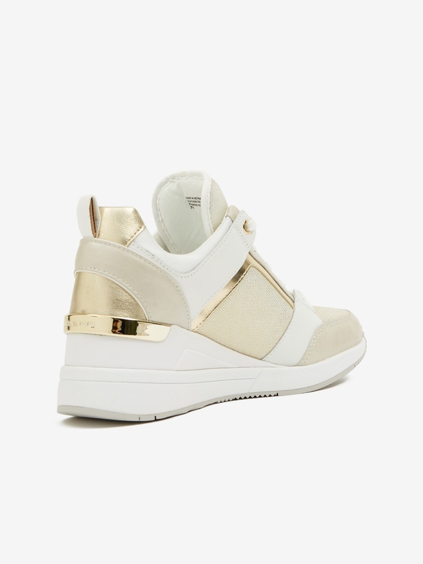 Michael Kors Bílo-béžové dámské kožené kotníkové tenisky Michael Kors Georgie