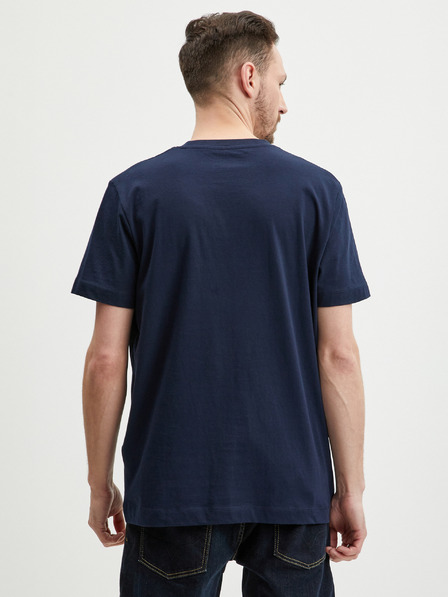 Tom Tailor Denim Tmavě modré pánské tričko Tom Tailor Denim
