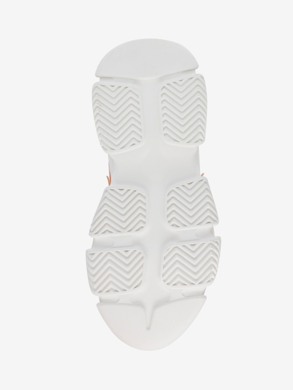 Steve Madden Bílo-oranžové dámské tenisky na platformě Steve Madden