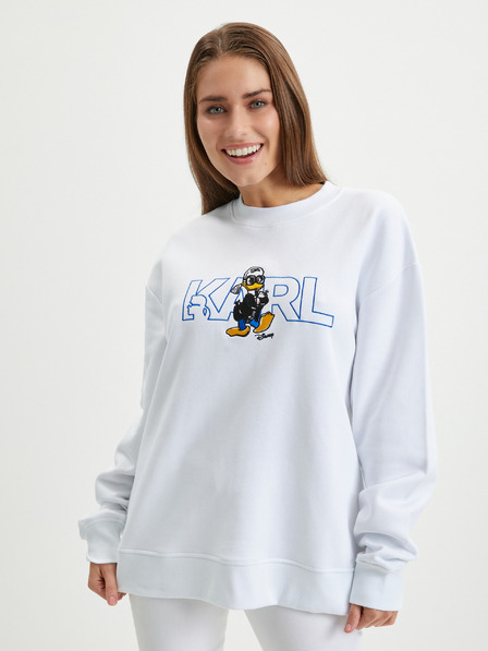 Karl Lagerfeld Bílá dámská mikina KARL LAGERFELD x Disney