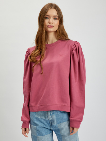 Pepe Jeans Tmavě růžová dámská mikina Pepe Jeans Laetitia
