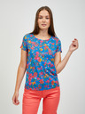Orsay Červeno-modré květované tričko ORSAY