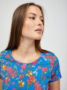 Orsay Červeno-modré květované tričko ORSAY