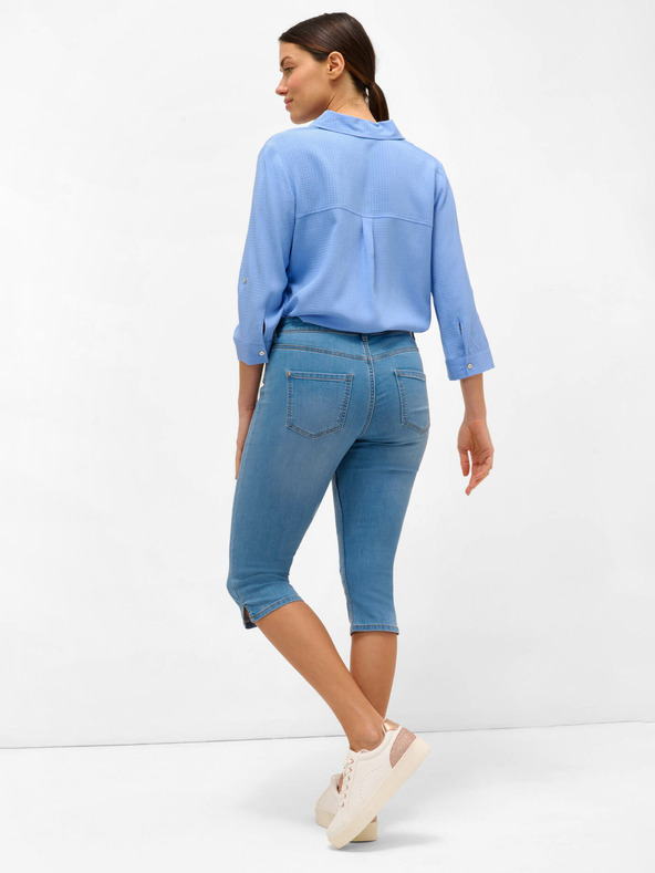 Orsay Modré džínové tříčtvrteční kraťasy ORSAY