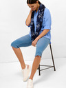 Orsay Modré džínové tříčtvrteční kraťasy ORSAY