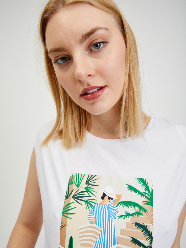 Orsay Bílé dámské tričko ORSAY