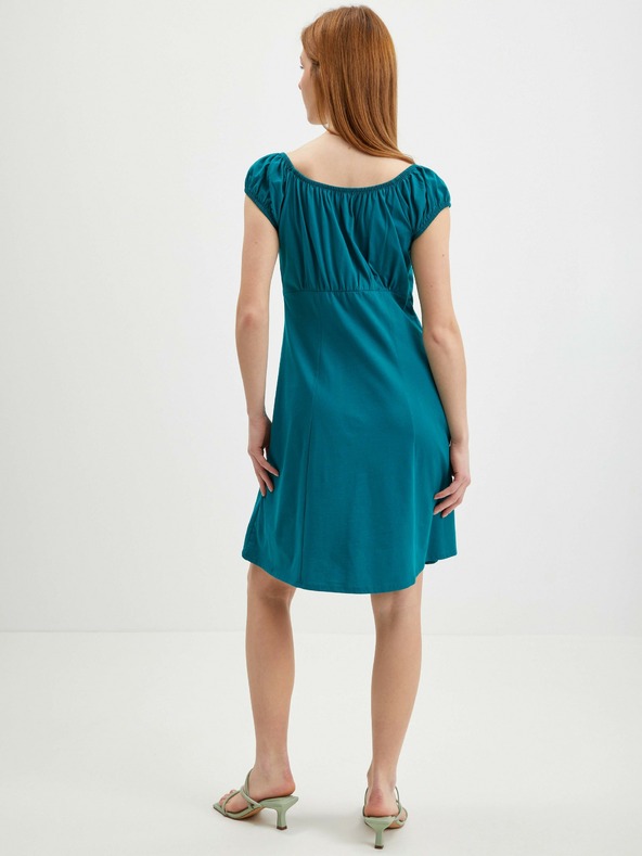 Orsay Petrolejové dámské šaty ORSAY