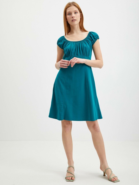 Orsay Petrolejové dámské šaty ORSAY