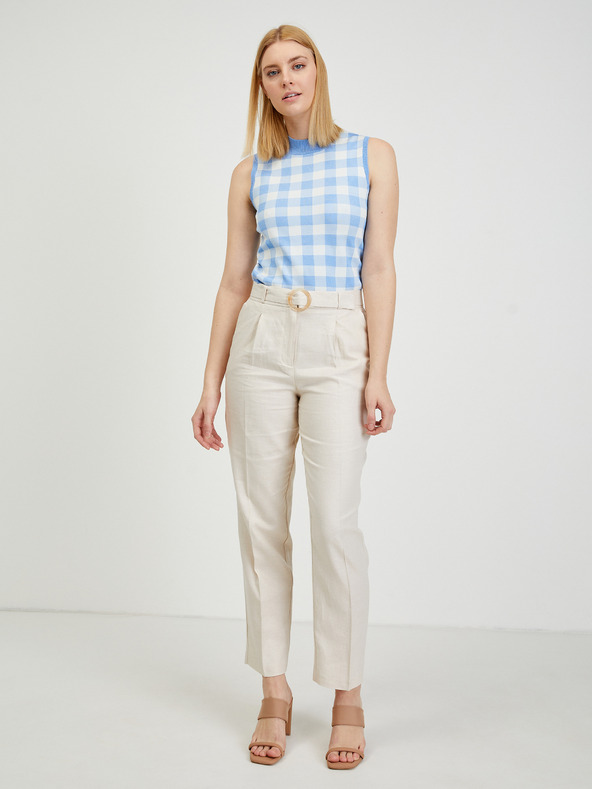 Orsay Béžové dámské kalhoty ORSAY