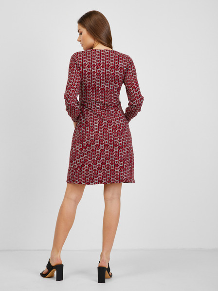 Orsay Červené dámské vzorované šaty ORSAY