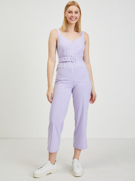 Orsay Světle fialový dámský kostkovaný overal ORSAY Alabama