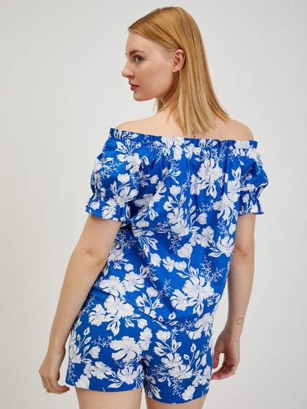 Orsay Modrá dámská květovaná halenka ORSAY