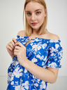 Orsay Modrá dámská květovaná halenka ORSAY