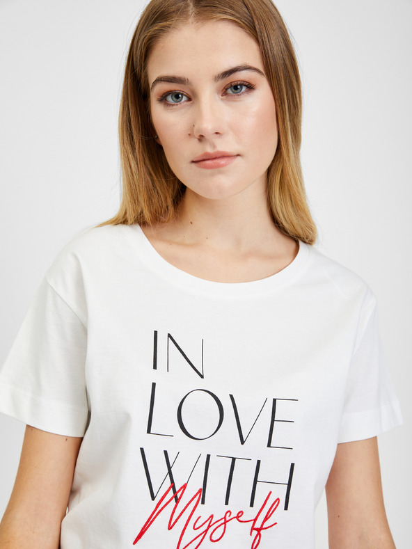 Orsay Bílé dámské tričko ORSAY