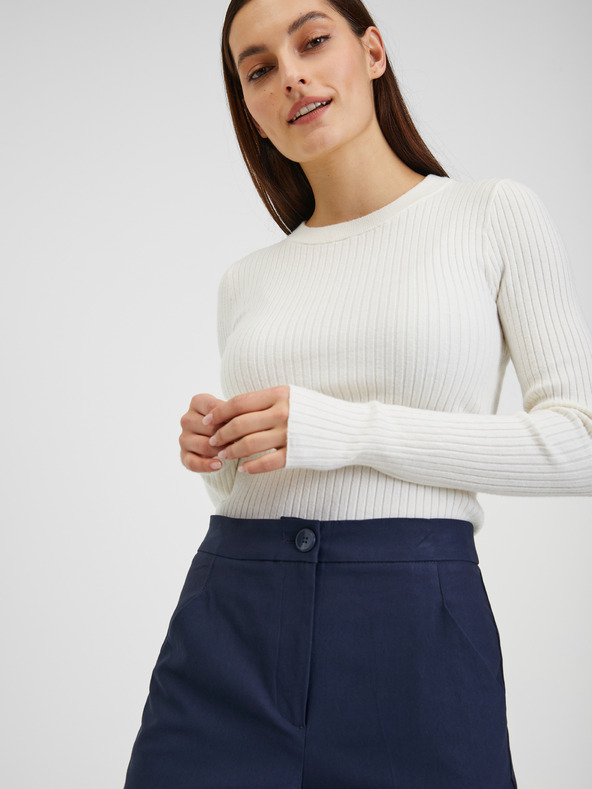 Orsay Tmavě modré dámské kalhoty ORSAY