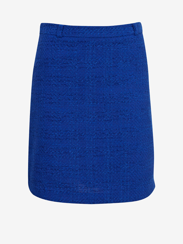 Orsay Modrá dámská kostkovaná sukně ORSAY