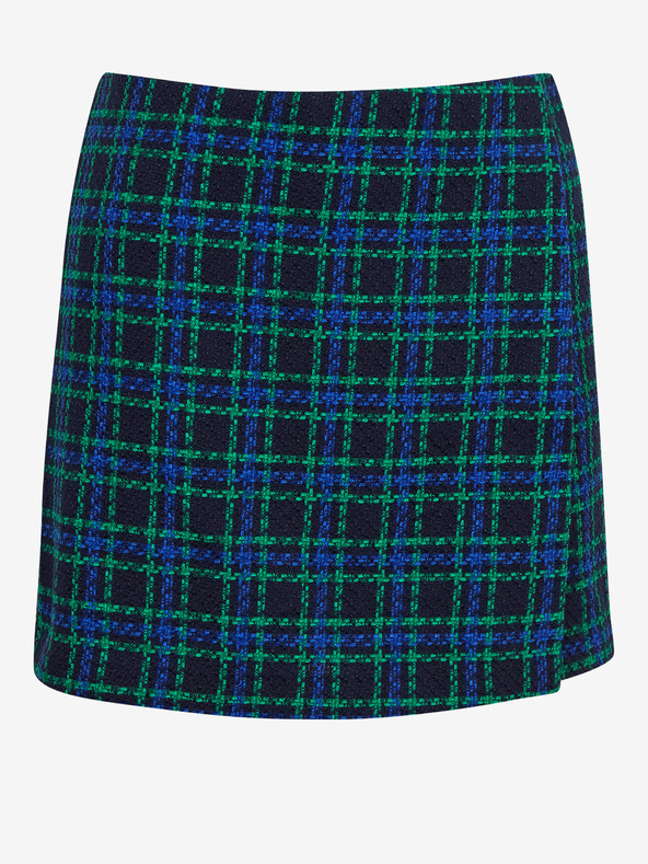Orsay Zeleno-modrá dámská kostkovaná sukně ORSAY