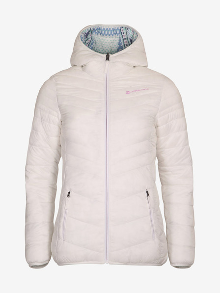 ALPINE PRO Dámská oboustranná bunda hi-therm ALPINE PRO MICHRA bílá