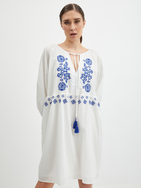 Orsay Bílé dámské šaty ORSAY