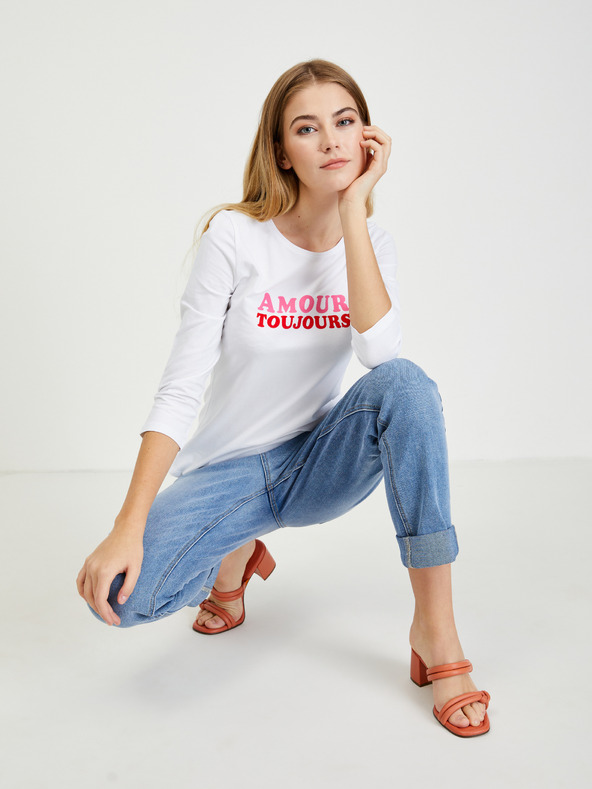 Orsay Bílé dámské tričko ORSAY