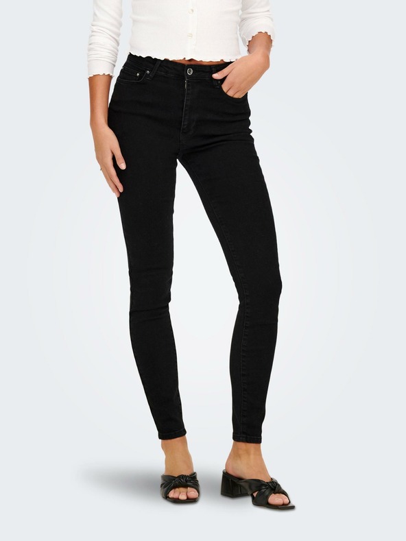 ONLY Černé skinny fit džíny ONLY Iconic