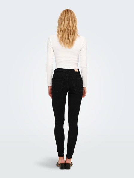 ONLY Černé skinny fit džíny ONLY Iconic