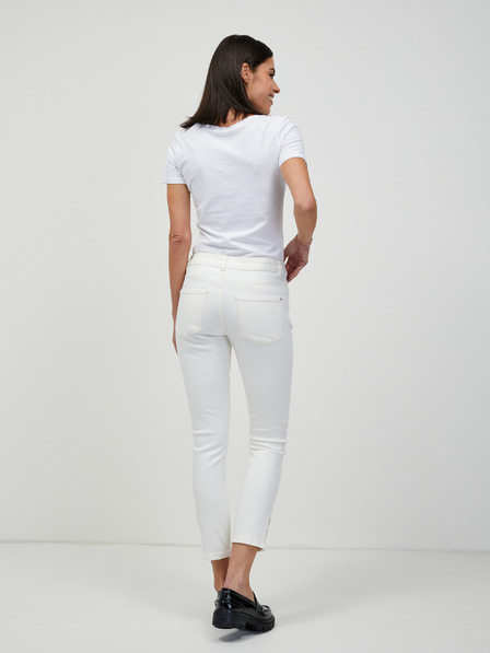 Orsay Bílé zkrácené skinny fit džíny ORSAY