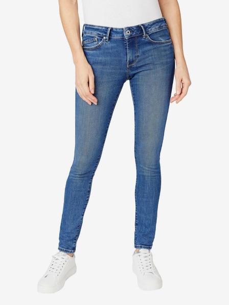 Pepe Jeans Tmavě modré dámské skinny fit džíny Pepe Jeans Regent